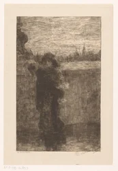 Frau mit Mantel