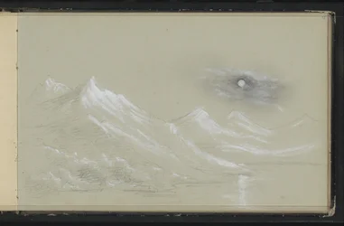 Landschaft mit schneebedeckten Berggipfeln