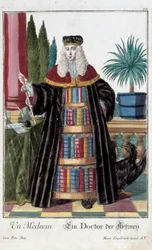 Beruf: Ein Arzt, Gravur von Martin Engelbrecht in „Neue Versammlung der manouvries habilles“