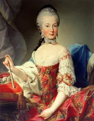 Erzherzogin Maria Amalia von Habsburg-Lothringen (1746-1804), achtes Kind der Kaiserin Maria Theresia von Österreich (1717-80) und Kaiser Franz I. (1708-65)