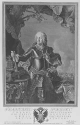 Franz I., Heiliger Römischer Kaiser, graviert von Philipp Andreas Kilian
