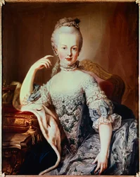 Porträt Marie Antoinettes (1755-1793), der zukünftigen Königin von Frankreich. Um 1767. Wien, Schloss Schönbrunn