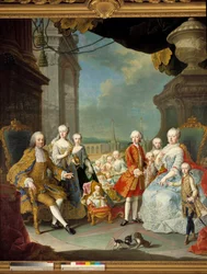 Maria Theresia umgeben von ihrer Familie, 1754