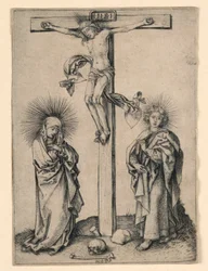 Christus am Kreuz mit Maria und Johannes