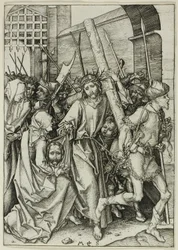 Das Tragen des Kreuzes, aus Die Passion