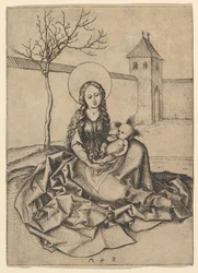 Die Madonna und das Kind im Hof, ca. 1435-1491