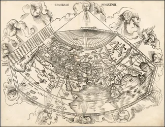 Ptolemäische Weltkarte von 1513 von Martin Waldseemüller