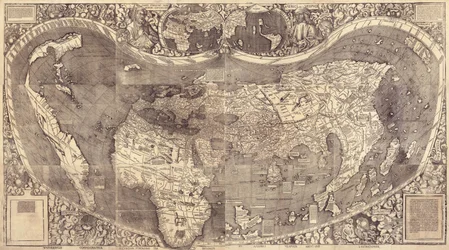 Weltkarte Universalis Cosmographia, 1507