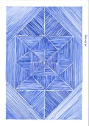 Blaue Tinte