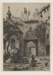 Eingang des Schlosses von Hollenfeltz