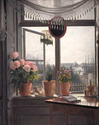 Blick aus dem Fenster des Künstlers