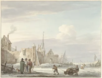 Stadtansicht im Winter