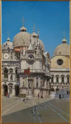 Hof des Dogenpalastes von Venedig