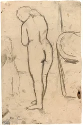 Zeichnung für stehenden Akt, ca. 1879