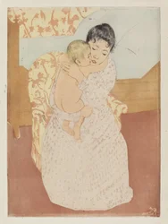 Mütterliche Liebkosung, 1890-1891