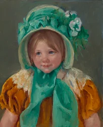 Sara in einer grünen Haube, ca. 1901