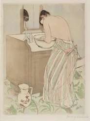 Badende Frau, 1890-1891