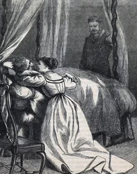 Eine Tochter am Sterbebett ihres Vaters