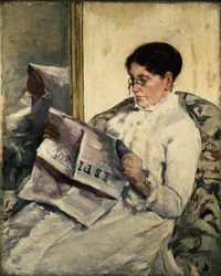 Beim Lesen von Le Figaro, 1878