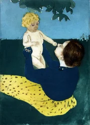 Unter dem Rosskastanienbaum 1898 Mary Cassatt