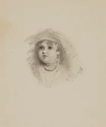Unbetiteltes Kinderkopf, 1876