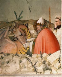 Episoden aus dem Leben von Papst Silvester I. Detail