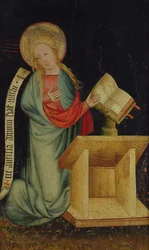 Jungfrau der Verkündigung, vom Erntedankaltar, ca. 1410 (Detail)