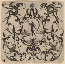 Ornament mit Groteske