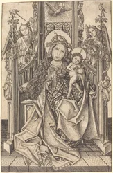 Madonna und Kind auf dem Thron
