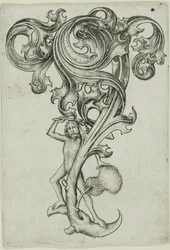 Distelornament mit Wildem Mann
