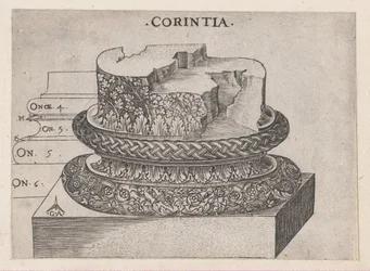 Speculum Romanae Magnificentiae: Korinthische Basis, ca. 1537