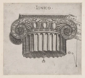 Speculum Romanae Magnificentiae: Ionisches Kapitell, ca. 1537