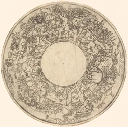 Bacchus auf einem Esel