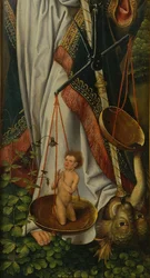 Triptychon der Taufe Christi (Detail)