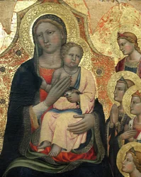 Die Jungfrau und das Kind umgeben von 8 Engeln (Detail)