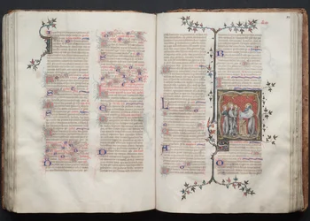 Das Gotha Missale: Fol. 108r, Die Darstellung im Tempel, um 1375