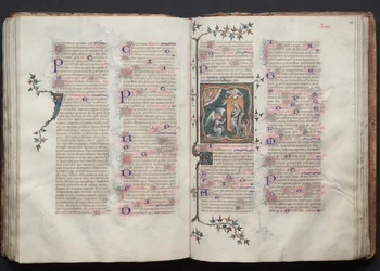 Das Gotha-Missale: Fol. 109v, Text, ca. 1375
