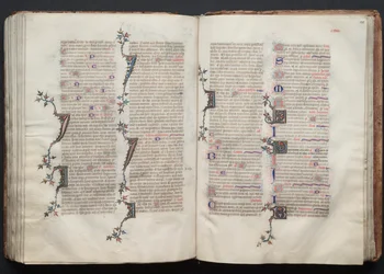 Das Gotha Missale: Fol. 130r, Text, ca. 1375