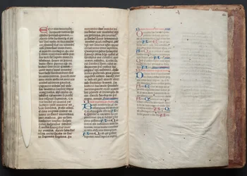 Das Gotha Missale: Fol. 163v, Text, ca. 1375