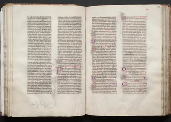 Das Gotha-Missale: Fol. 54v, Text, ca. 1375