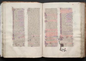 Das Gotha Missale: Fol. 55v, Text, ca. 1375