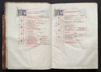 Das Gotha Missale: Fol. 9r, Text (ca. 1375)