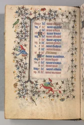 Stundenbuch von Karl dem Edlen, König von Navarra (1361-1425): fol. 3v, März