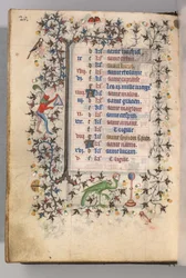 Stundenbuch von Karl dem Edlen, König von Navarra 1361-1425: fol. 10v, Oktober, um 1405