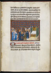 Der König empfängt das Zepter und die Virga (