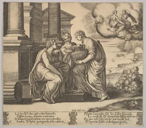 Tafel 11: Psyche macht ihren Schwestern Geschenke, aus 