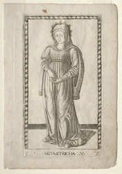 Arithmetik aus den Tarocchi, Serie C: Freie Künste, Nr. 25, vor 1467