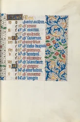 Stundenbuch Gebrauch von Rouen: fol. 3r, ca. 1470