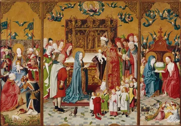Altarbild mit den sieben Freuden Mariens