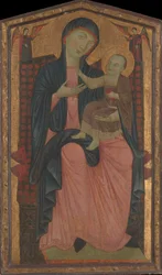 Madonna und Kind auf dem Thron